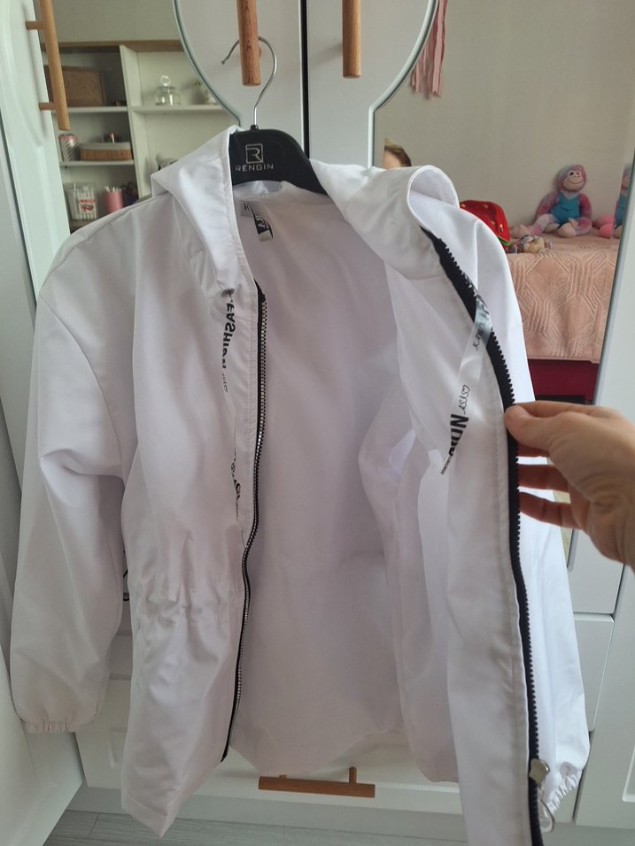 Gri Fermuarlı Kadın Midi Ceket - Görsel 3