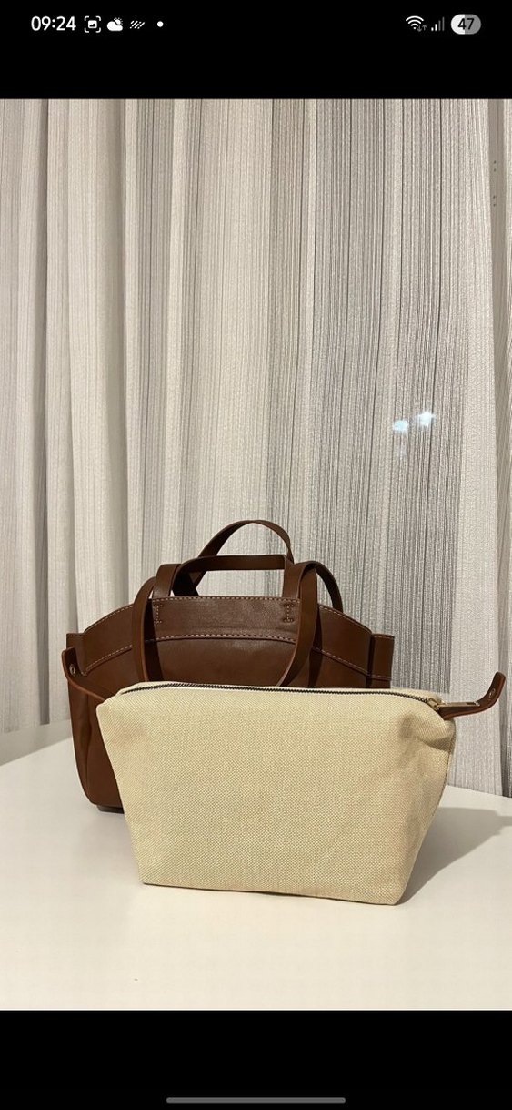 Kahverengi Deri Kadın Çanta - Görsel 4