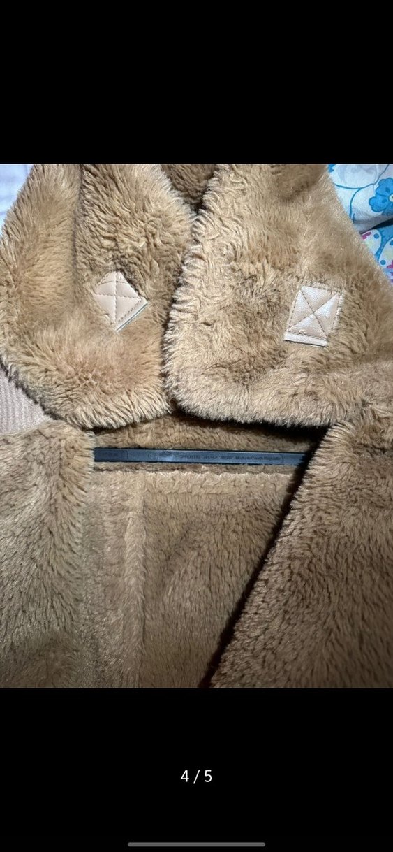 Kahverengi Süet Kürklü Kadın Ceket - Görsel 4