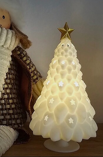 Çam ağacı aydınlatma tealight