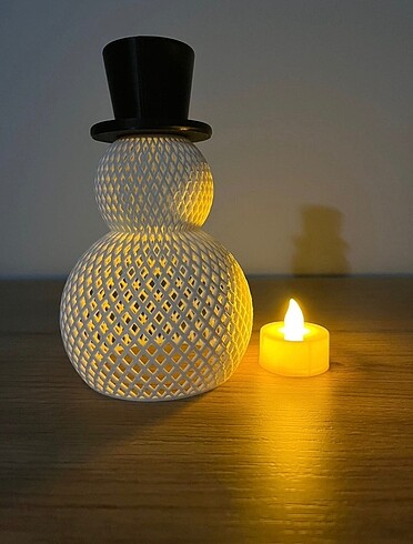 Kardanadam tealight dekor yılbaşı