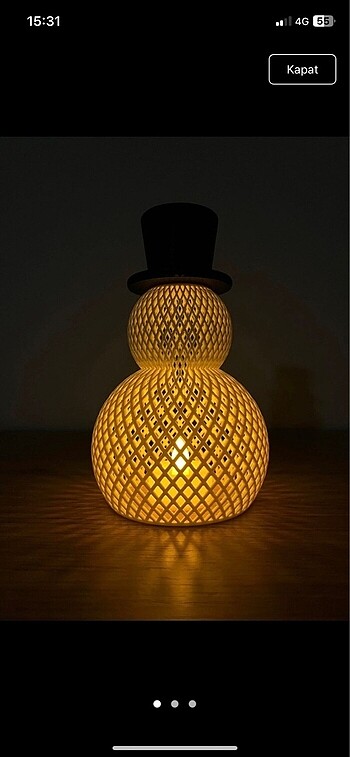 Kardan adam tealight