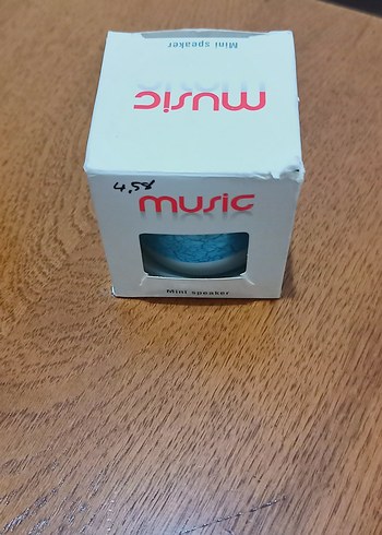 Renkli Mavi Mini Bluetooth Hoparlör - Görsel 3