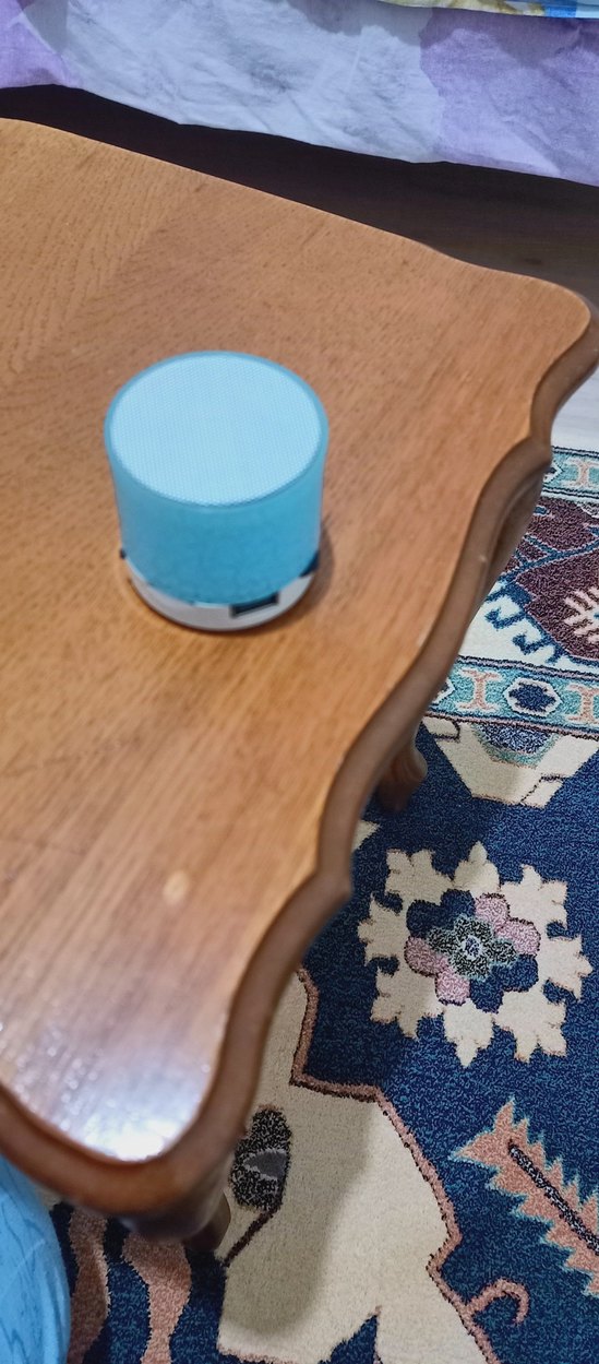 Renkli Mavi Mini Bluetooth Hoparlör - Görsel 2