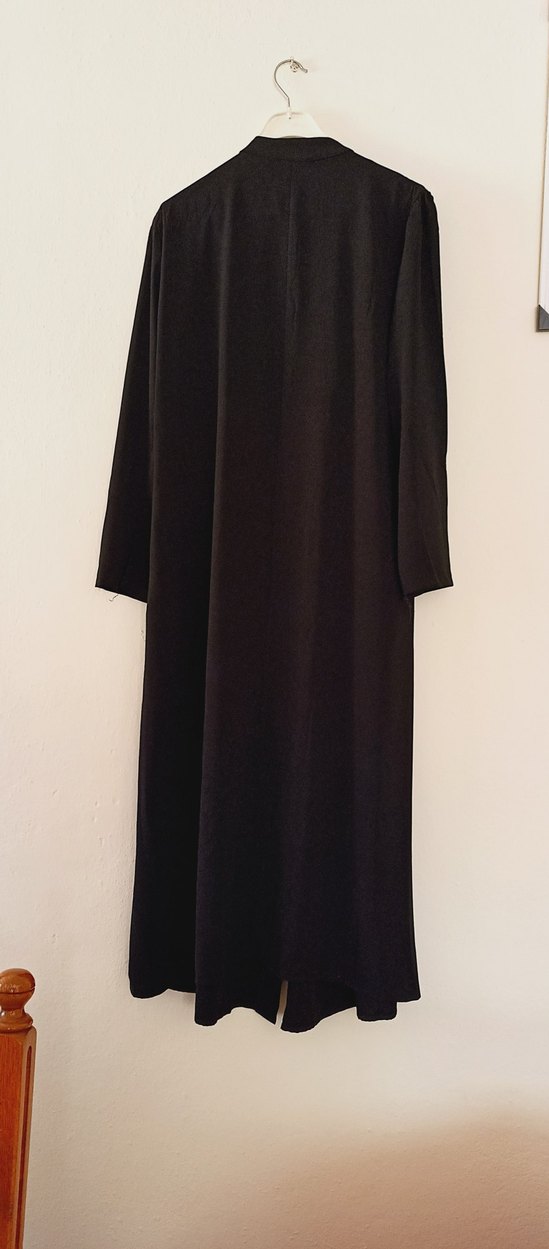 Drapeli Siyah Uzun Kadın Frace - Görsel 3