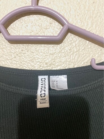 H&M Siyah crop bluz