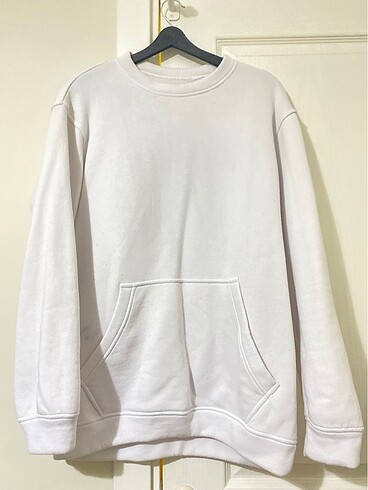 Beyaz sweatshirt