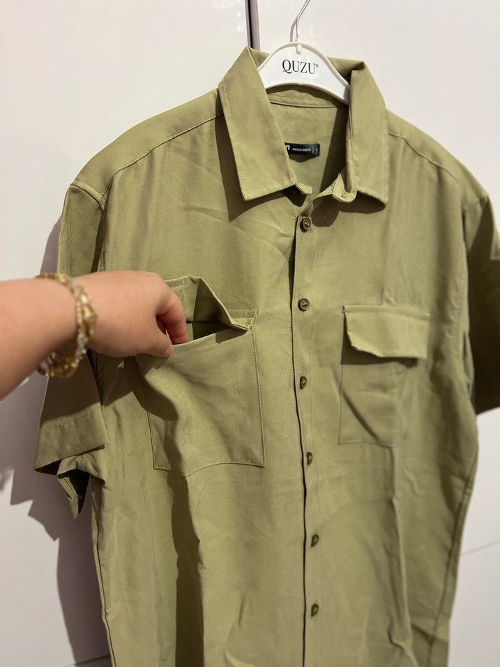 Erkek Keten Gömlek - Görsel 3