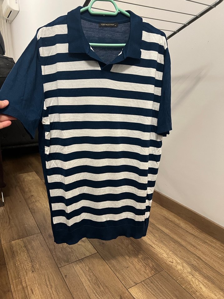 Çizgili Erkek Polo Tişört - Görsel 2