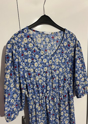 Çiçekli Midi Elbise - Görsel 4