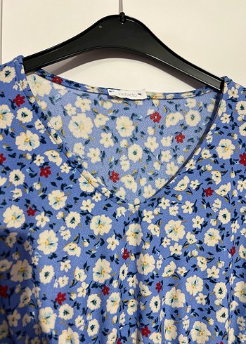 Çiçekli Midi Elbise - Görsel 5