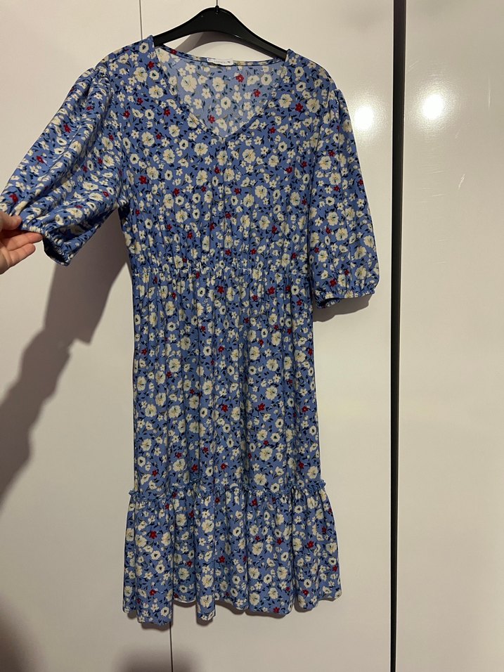 Çiçekli Midi Elbise - Görsel 2