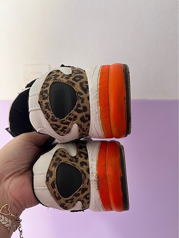 Beyaz Siyah Kadın Sneaker - Görsel 7