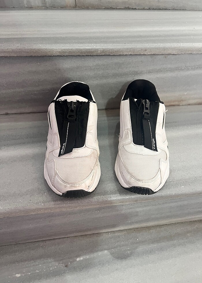 Beyaz Siyah Kadın Sneaker - Görsel 2