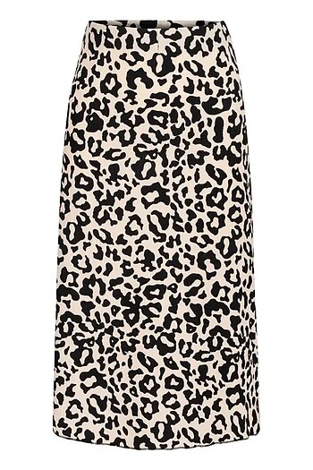 Zara vücuda oturan leopar etek