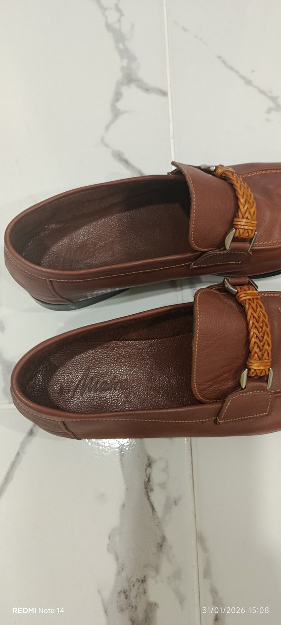 Kahverengi Klasik Erkek orjinal Deri Ayakkabı - Görsel 5
