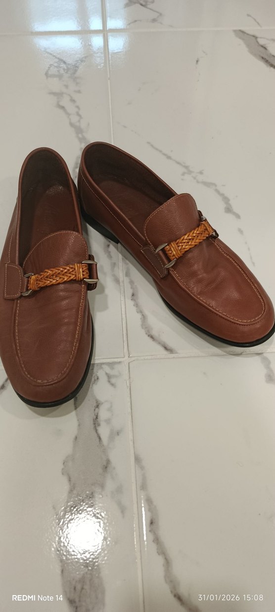 Kahverengi Klasik Erkek orjinal Deri Ayakkabı - Görsel 3
