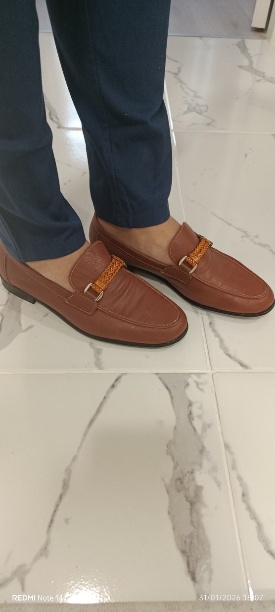 Kahverengi Klasik Erkek orjinal Deri Ayakkabı - Görsel 2