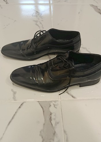 Parlak Siyah Klasik deri  Erkek Ayakkabı - Görsel 5