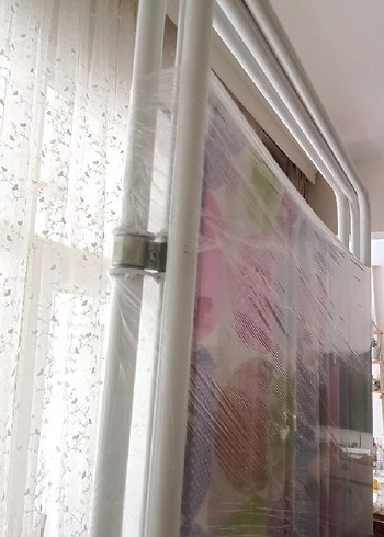 Gri ve Renkli Puantiyeli Modern paravan - Görsel 3