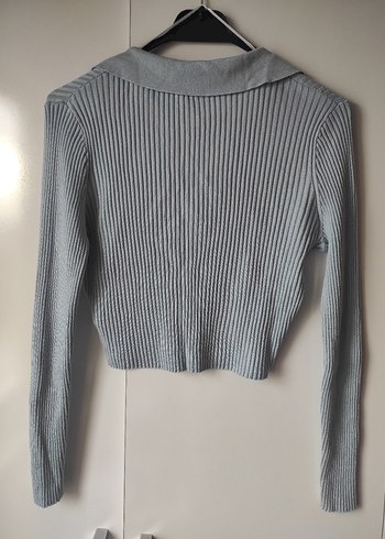 Açık mavi renkte bluz - Görsel 2