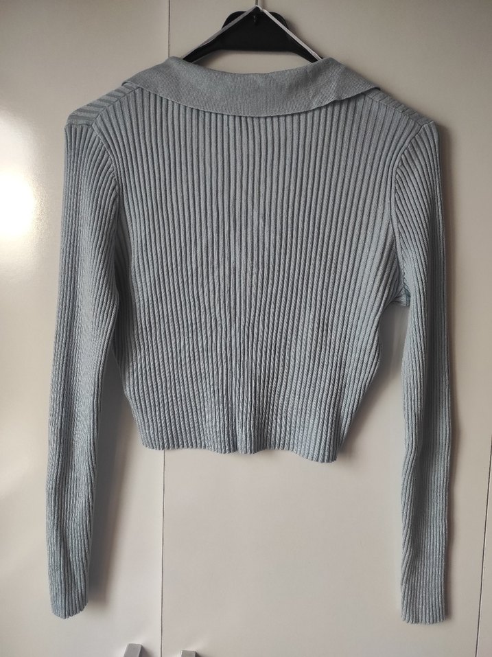 Açık mavi renkte bluz - Görsel 2