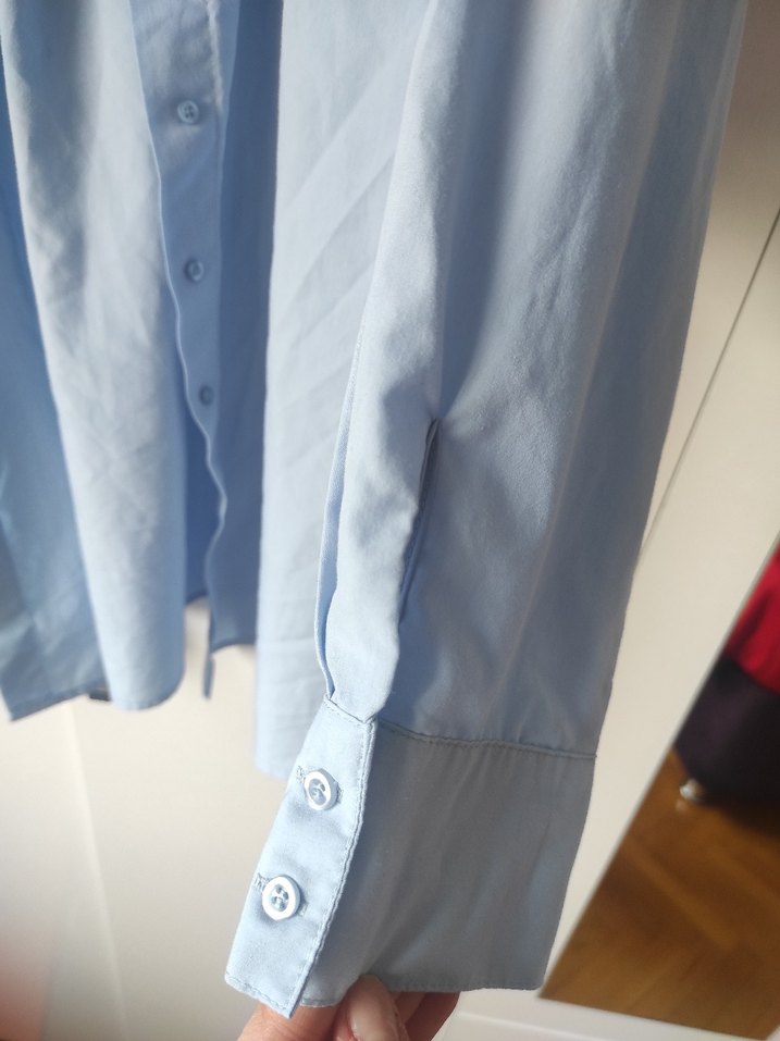 Mavi Kadın Gömlek - Görsel 4