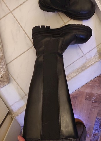 Nine West Siyah Kadın Diz altı çizme - Görsel 4