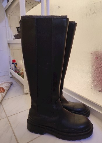 Nine West Siyah Kadın Diz altı çizme - Görsel 3