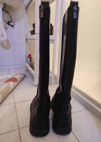 Nine West Siyah Kadın Diz altı çizme - Görsel 6