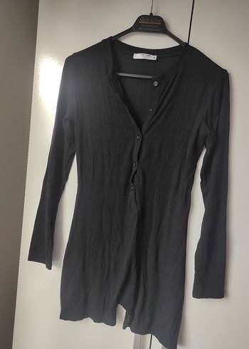 Los Ojos marka Düğmeli Siyah Kadın Tulum, Uzun Kollu - Görsel 3