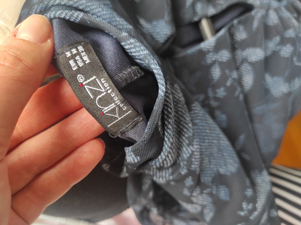 Lacivert Uzun Kollu Gotik Elbise - Görsel 3