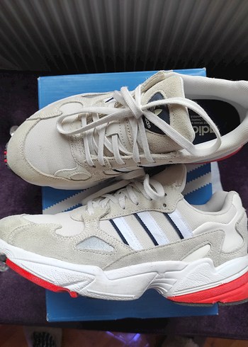 Adidas Falcon Kadın Beyaz Bağcıklı Platform Spor Ayakkabı - Görsel 4