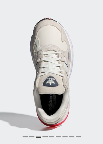 Adidas Falcon Kadın Beyaz Bağcıklı Platform Spor Ayakkabı - Görsel 2