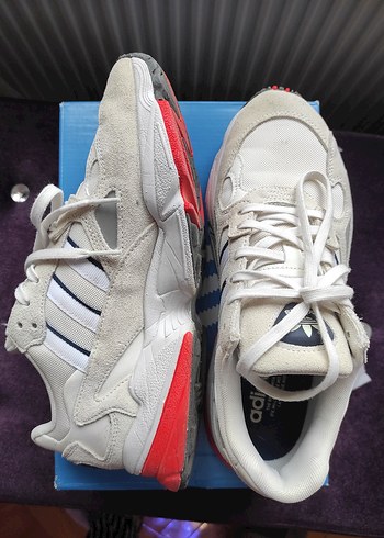 Adidas Falcon Kadın Beyaz Bağcıklı Platform Spor Ayakkabı - Görsel 3