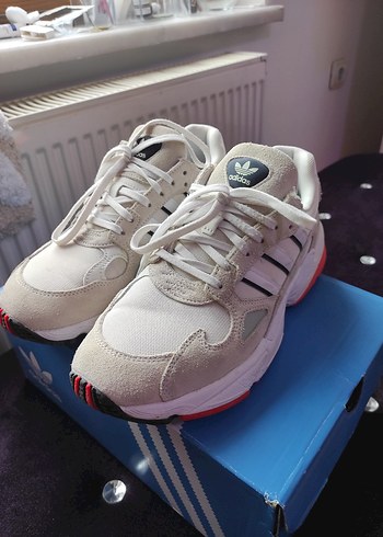 Adidas Falcon Kadın Beyaz Bağcıklı Platform Spor Ayakkabı - Görsel 5