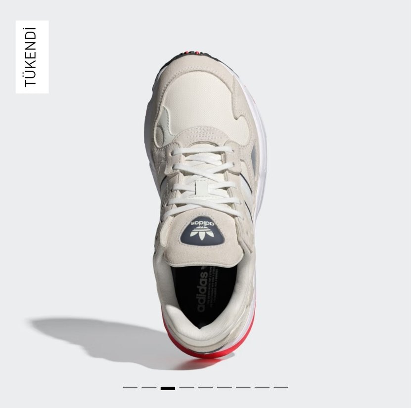 Adidas Falcon Kadın Beyaz Bağcıklı Platform Spor Ayakkabı - Görsel 2