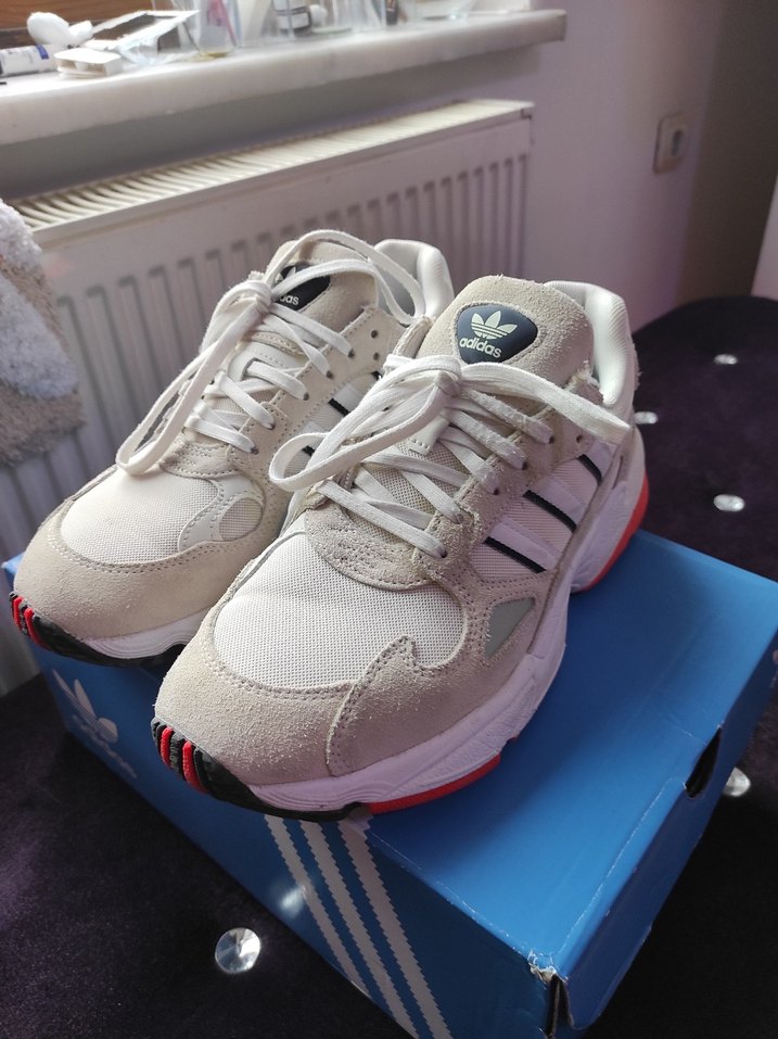 Adidas Falcon Kadın Beyaz Bağcıklı Platform Spor Ayakkabı - Görsel 5