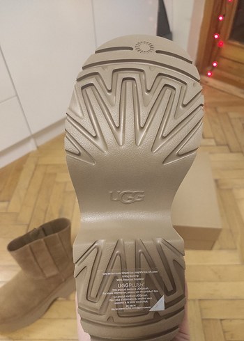 Ugg Classic Twin Seam New Heights Model Bej süet Bot - Görsel 5