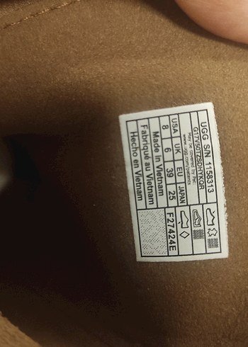 Ugg Classic Twin Seam New Heights Model Bej süet Bot - Görsel 4