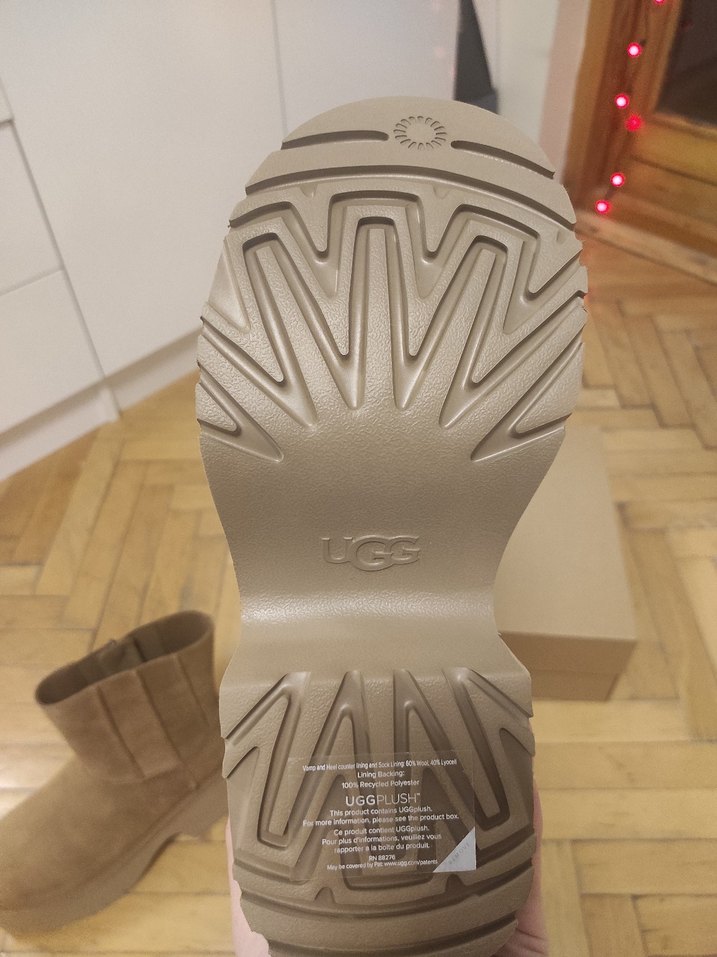 Ugg Classic Twin Seam New Heights Model Bej süet Bot - Görsel 5