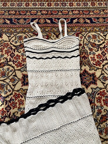 vintage örgü elbise