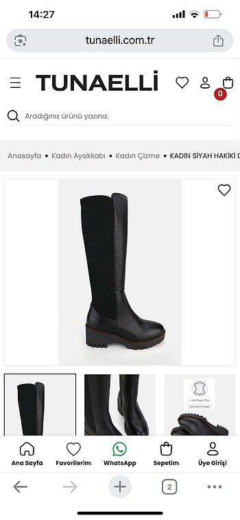 Hakiki deri cizme