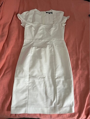 Zara Şık Beyaz Elbise