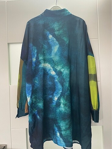 l Beden lacivert Renk Mizalle Batik Tunik