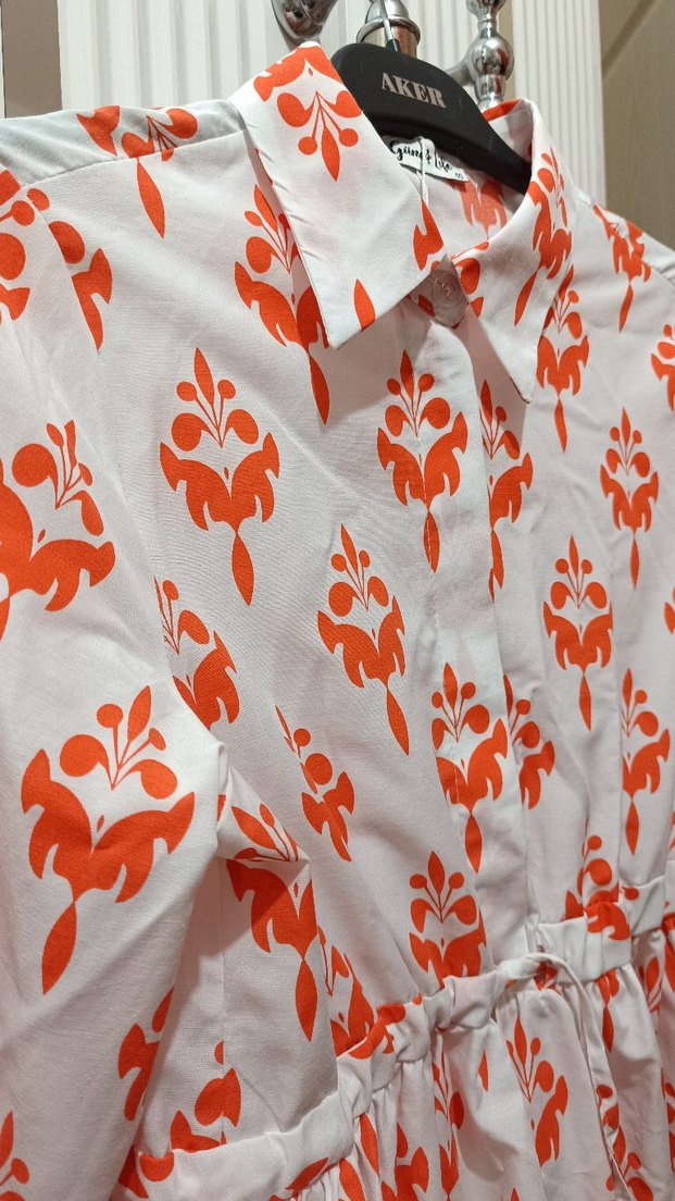 Pamuklu Bohem Uzun Beyaz Elbise - Görsel 3