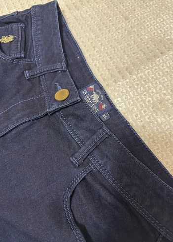 Lacivert Kadın Denim Midi Etek - Görsel 4