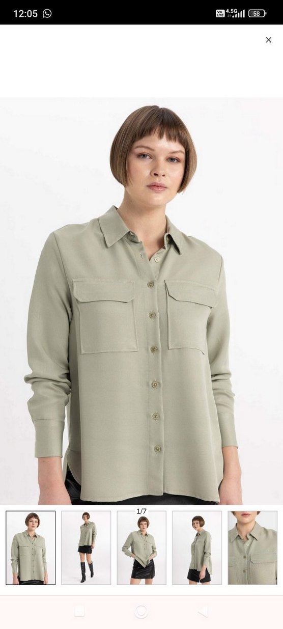 Kadın Deri Mini Şort - Rahat Kesim - Görsel 2