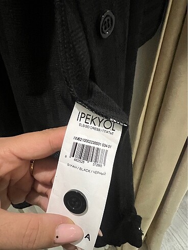 m Beden siyah Renk İpekyol elbise - hırka sıfır etiketli