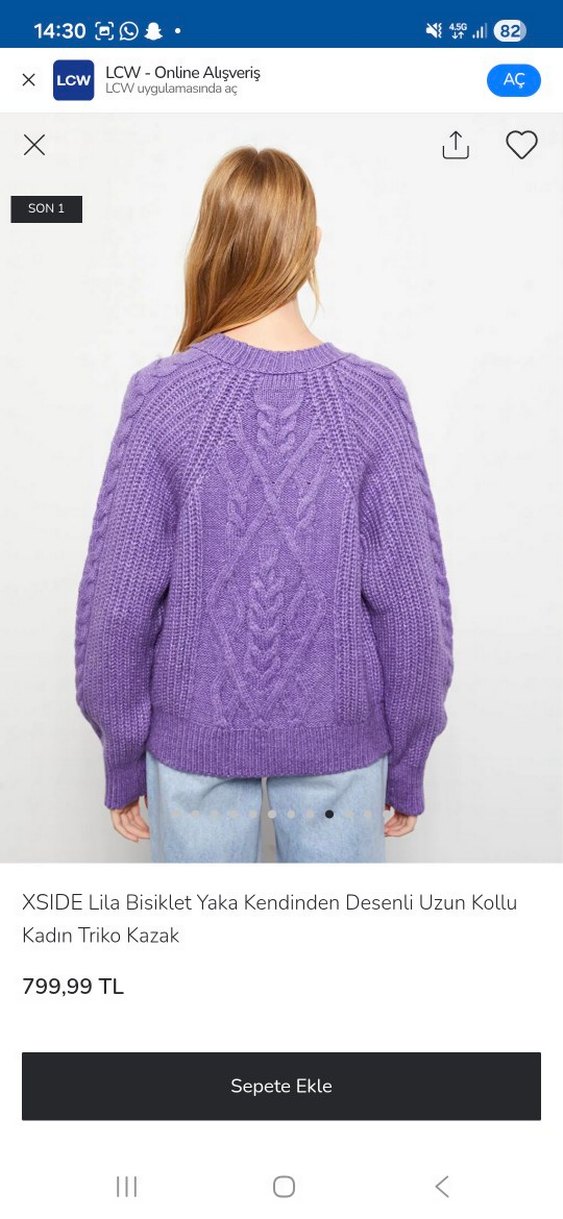 XSide Mor Kazak - Görsel 4